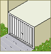 Animation des Schwenkbereichs eines Schwingtores